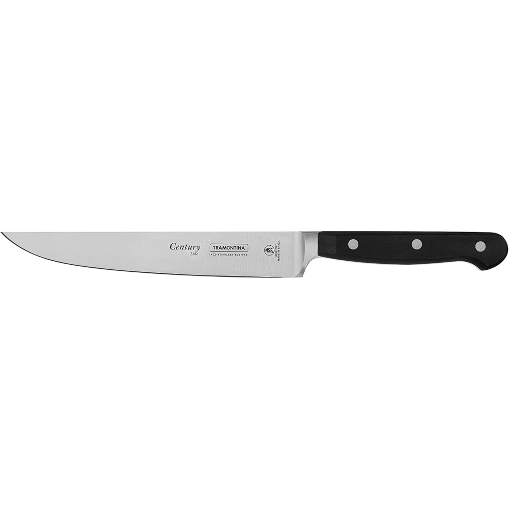 Tramontina Brazil  Century 7 Inches Kitchen Knife with Stainless Steel Blade and Black Polycarbonate Handle