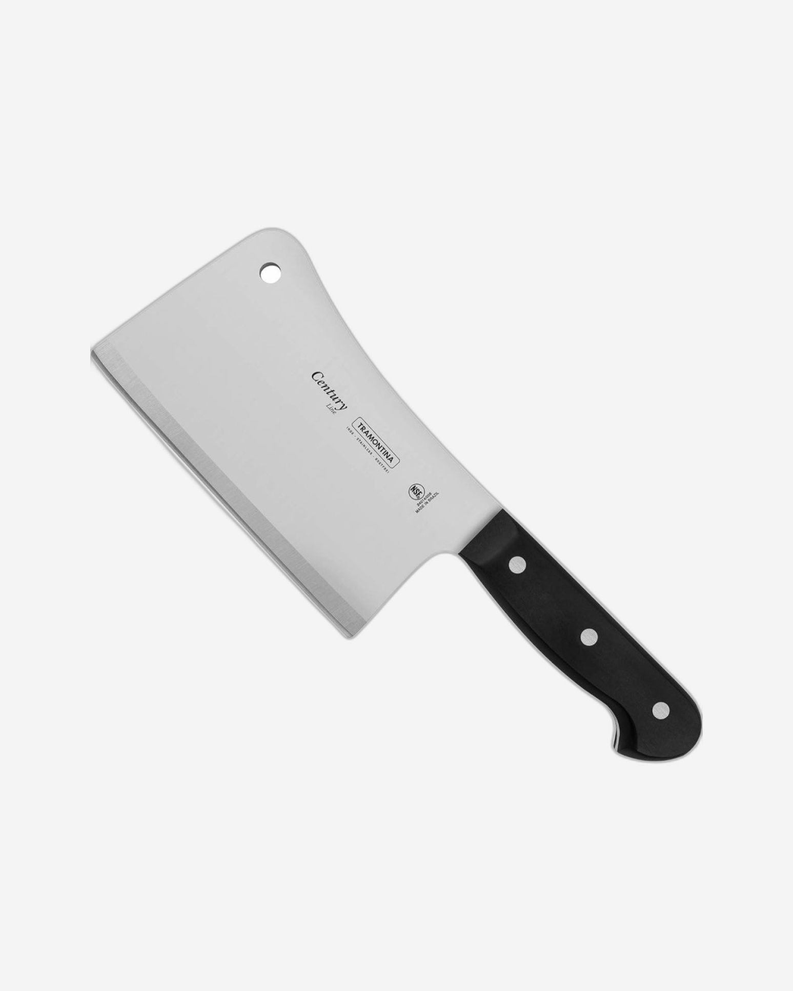 سكين ترامونتينا برازيل سينشري مقاس 6 بوصات بشفرة من الفولاذ المقاوم للصدأ ومقبض من البولي كربونات الأسود