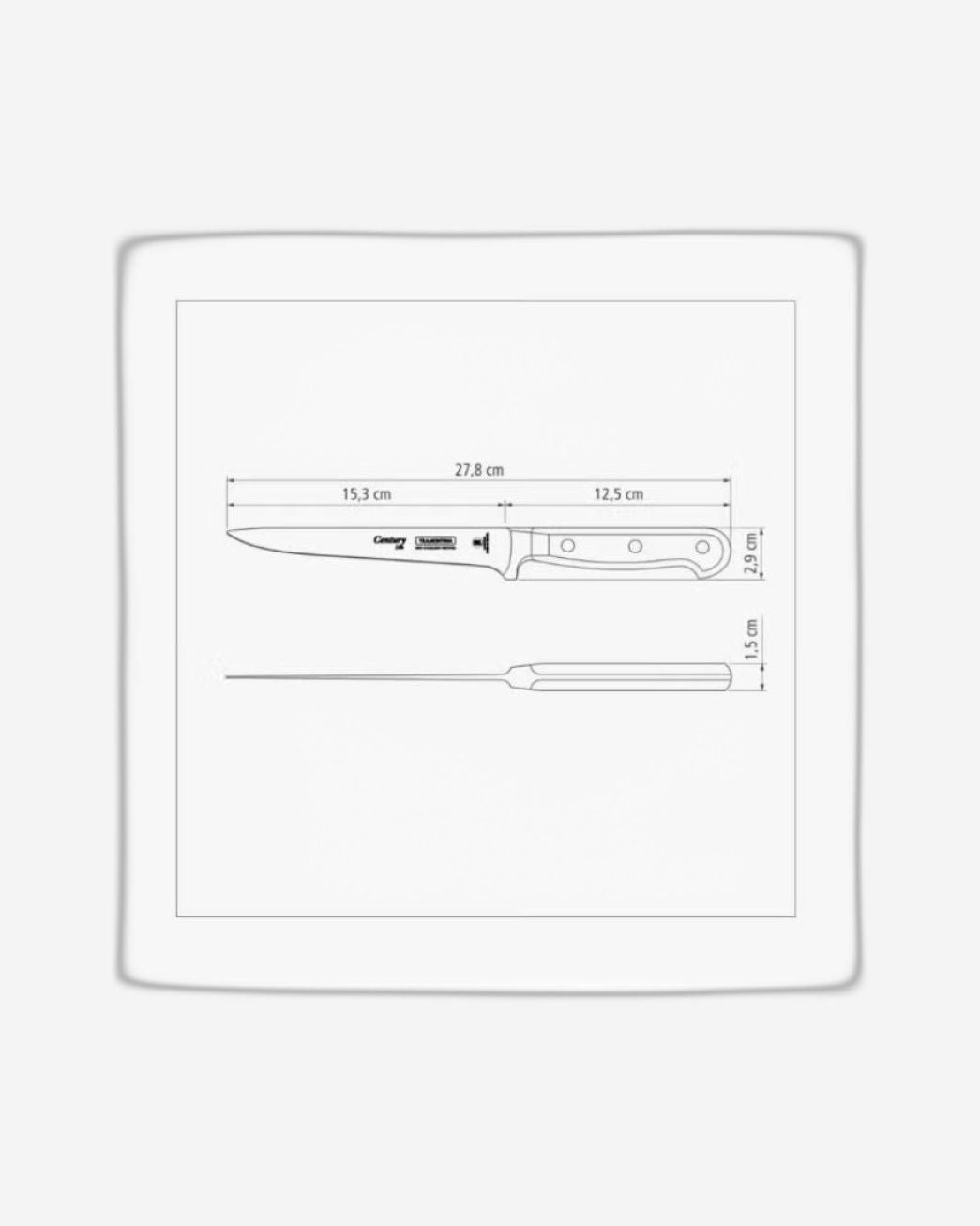 سكين ترامونتينا برازيل سوبريم متعدد الاستخدامات من الفولاذ المقاوم للصدأ، مقاس 6 بوصات