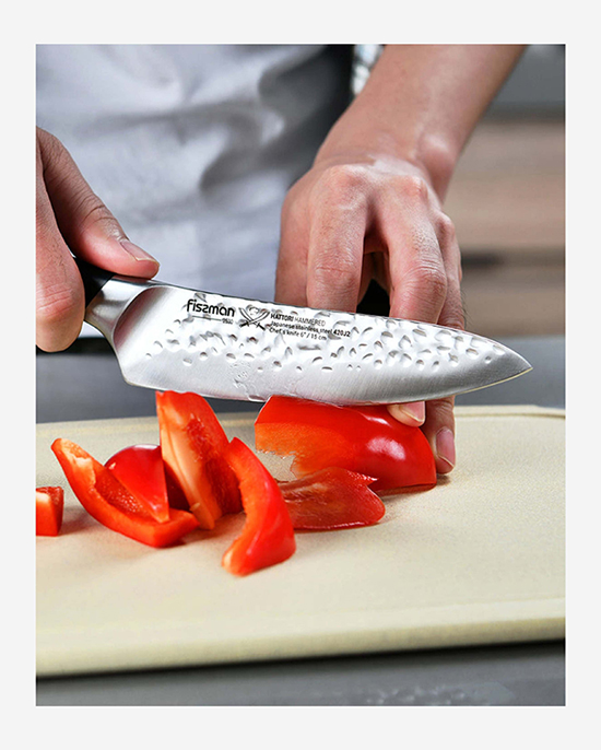 سكين شيف فيسمان 6 بوصات، سلسلة هاتوري، أسود/فضي، 6 بوصات