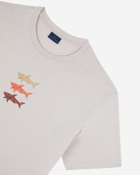 Paul & Shark Printed Shark Cotton Jersey T-Shirt