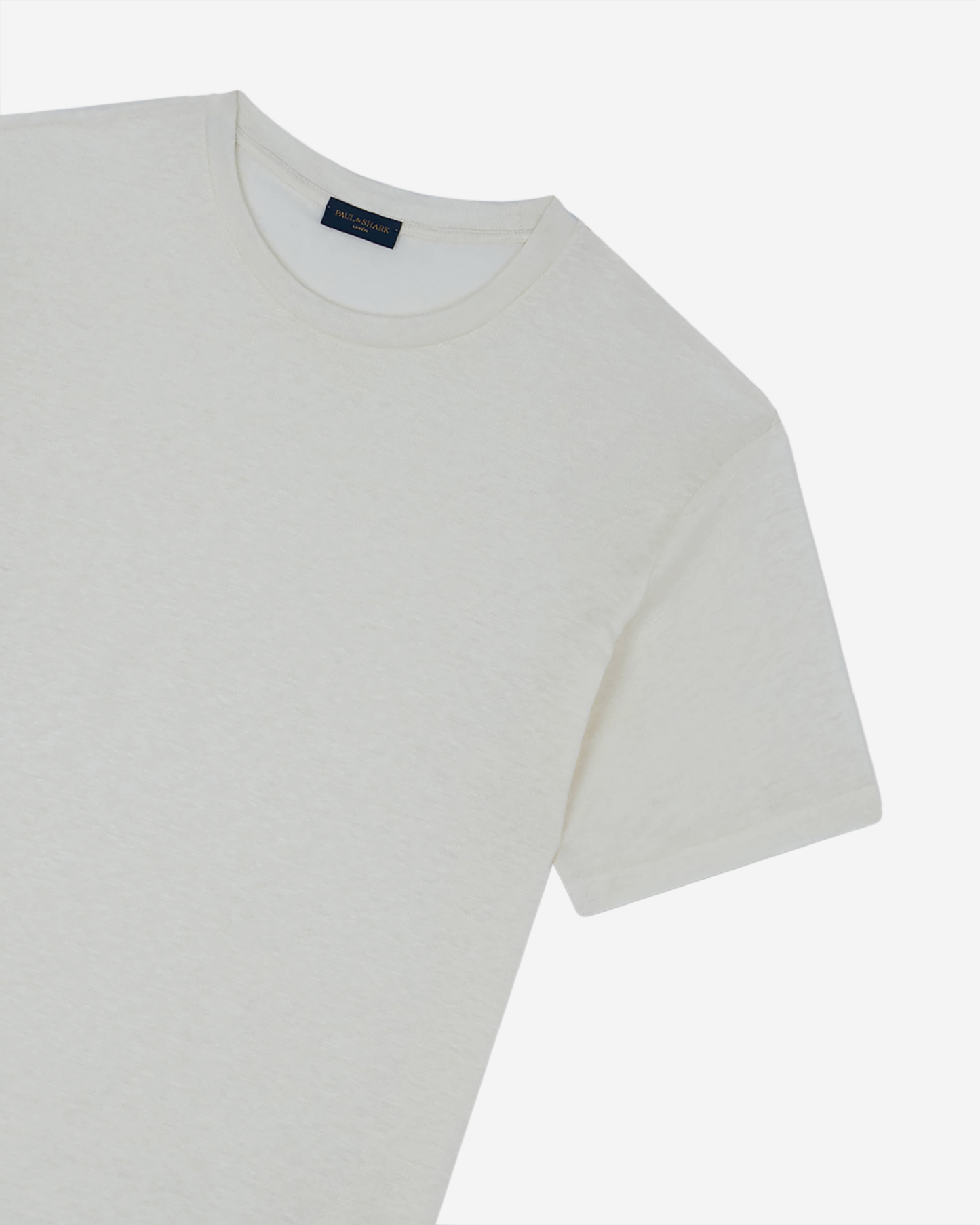 Paul & Shark Shark Tag Linen Jersey T-Shirt