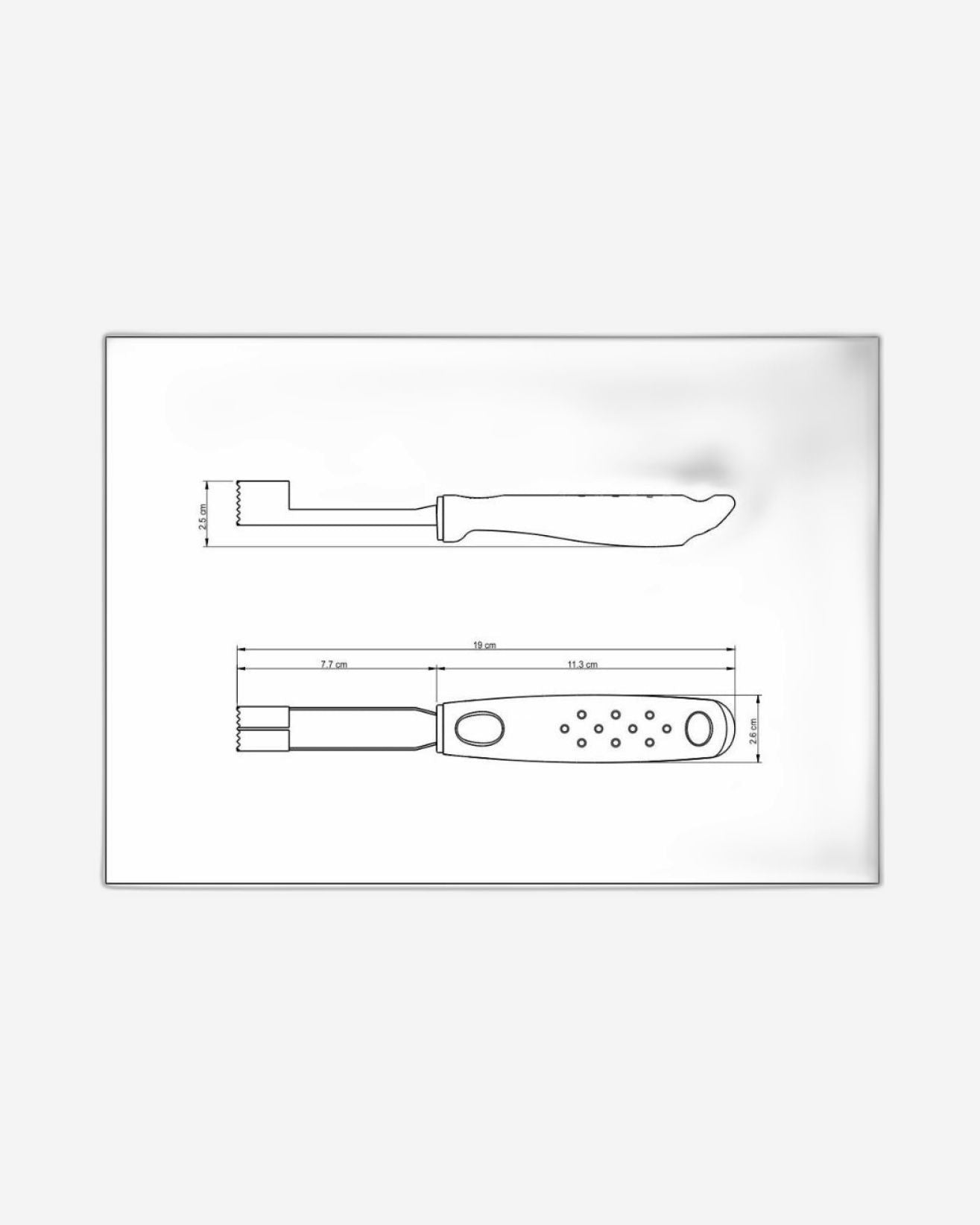 أداة تقطيع اللحوم من الفولاذ المقاوم للصدأ من ترامونتينا يوتيليتا بمقبض من البولي بروبيلين الأسود