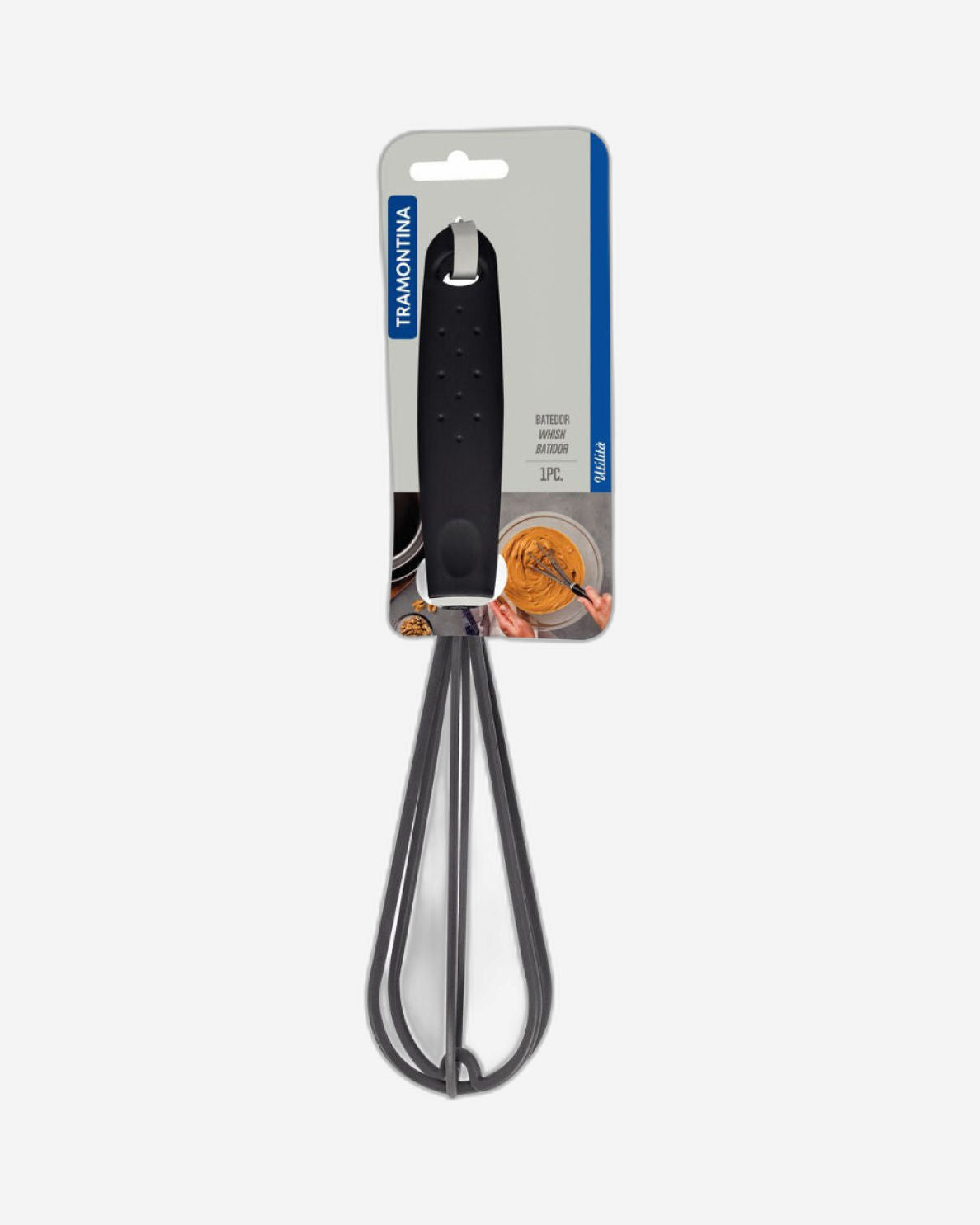 مضرب خفق من النايلون من ترامونتينا يوتيليتا بمقبض من البولي بروبيلين الأسود