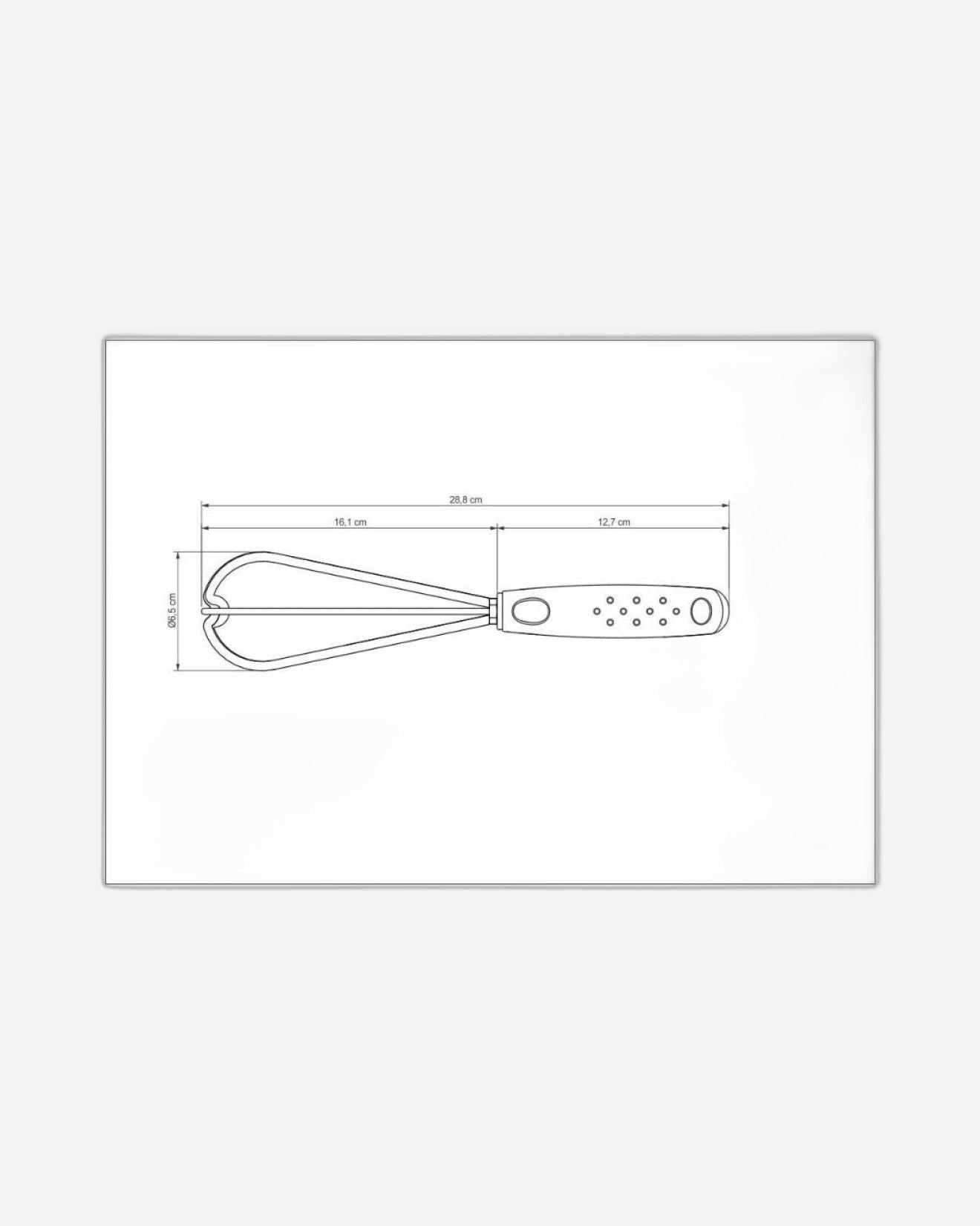 مضرب خفق من النايلون من ترامونتينا يوتيليتا بمقبض من البولي بروبيلين الأسود