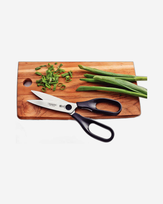 مقص ترامونتينا سوبركورت متعدد الاستخدامات مقاس 8 بوصات بشفرة من الفولاذ المقاوم للصدأ ومقبض من البولي بروبيلين الأسود