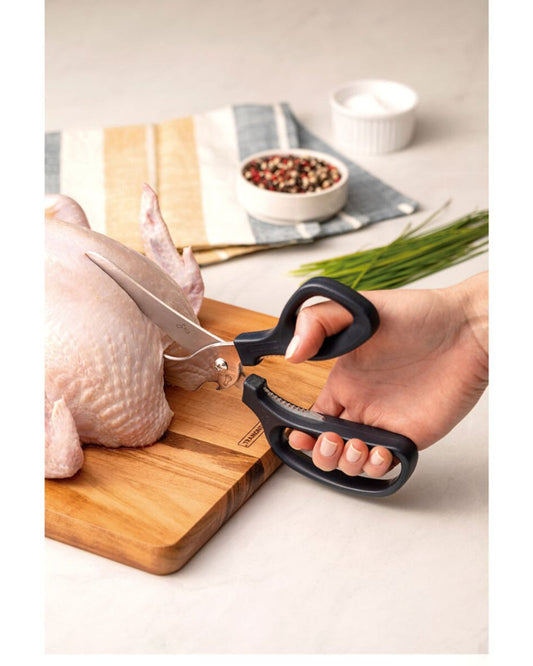 مقص نحت ترامونتينا بشفرات من الفولاذ المقاوم للصدأ ومقبض من البولي بروبيلين من أونيكس، 8 بوصات