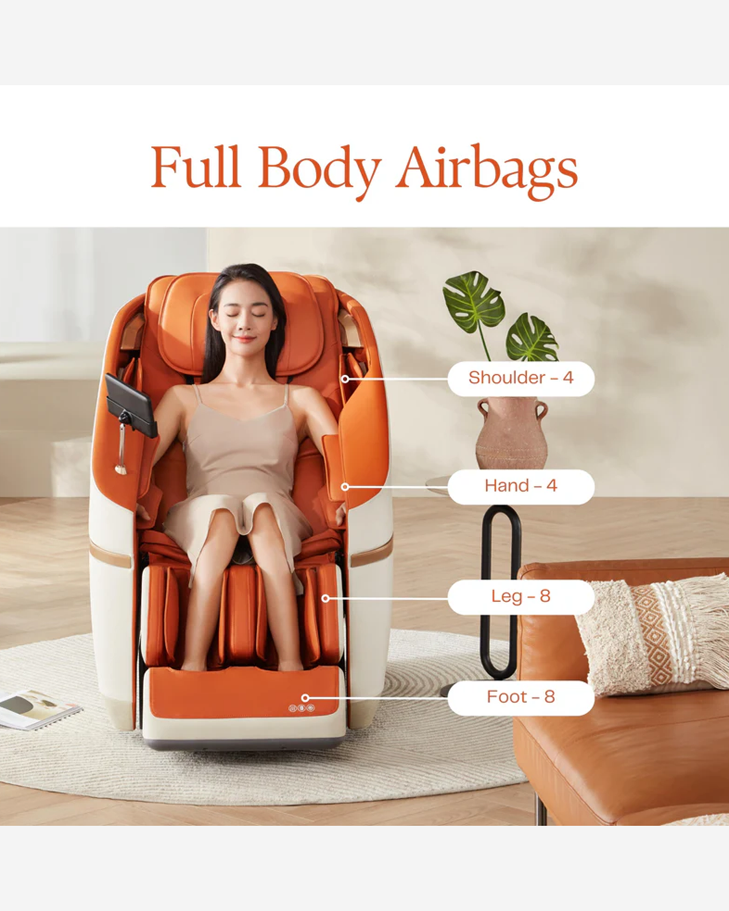 Rotai Jimny Massage Chair Orange