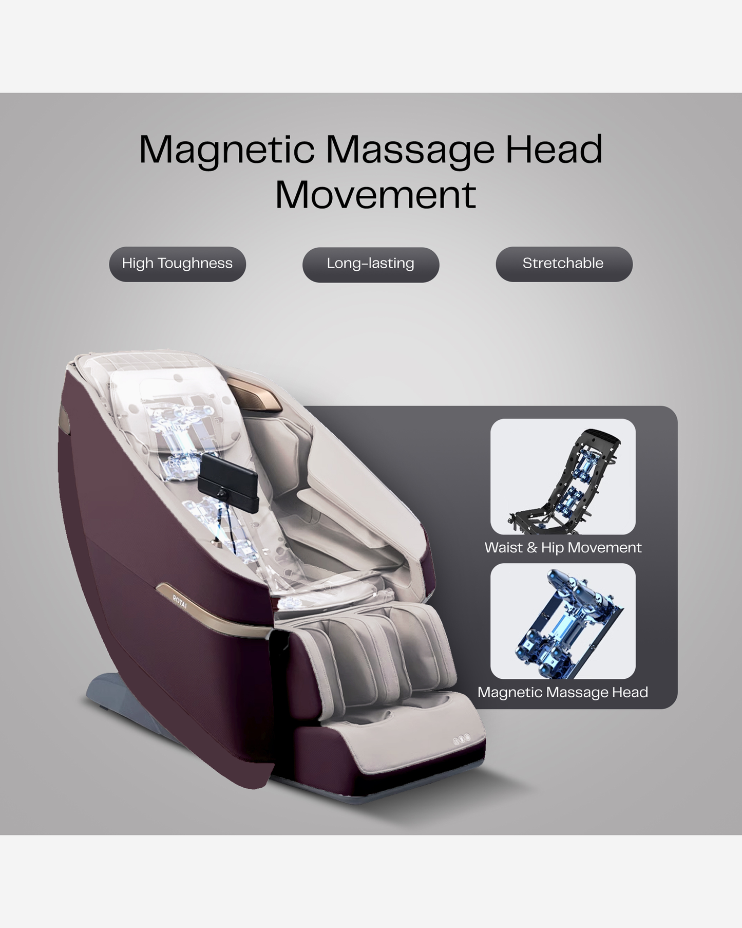 Rotai A36 Max Massage Chair Magenta