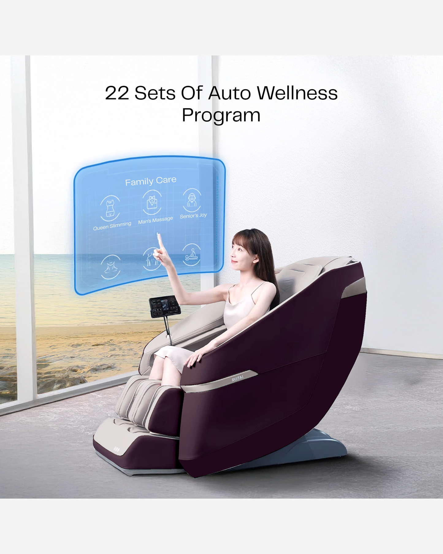 Rotai A36 Max Massage Chair Magenta