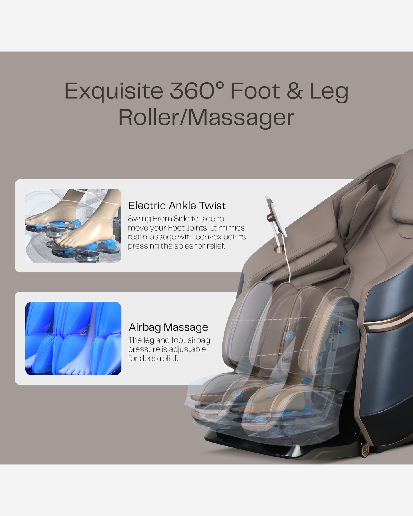 Rotai Jazz Recovery Massage Chair Black