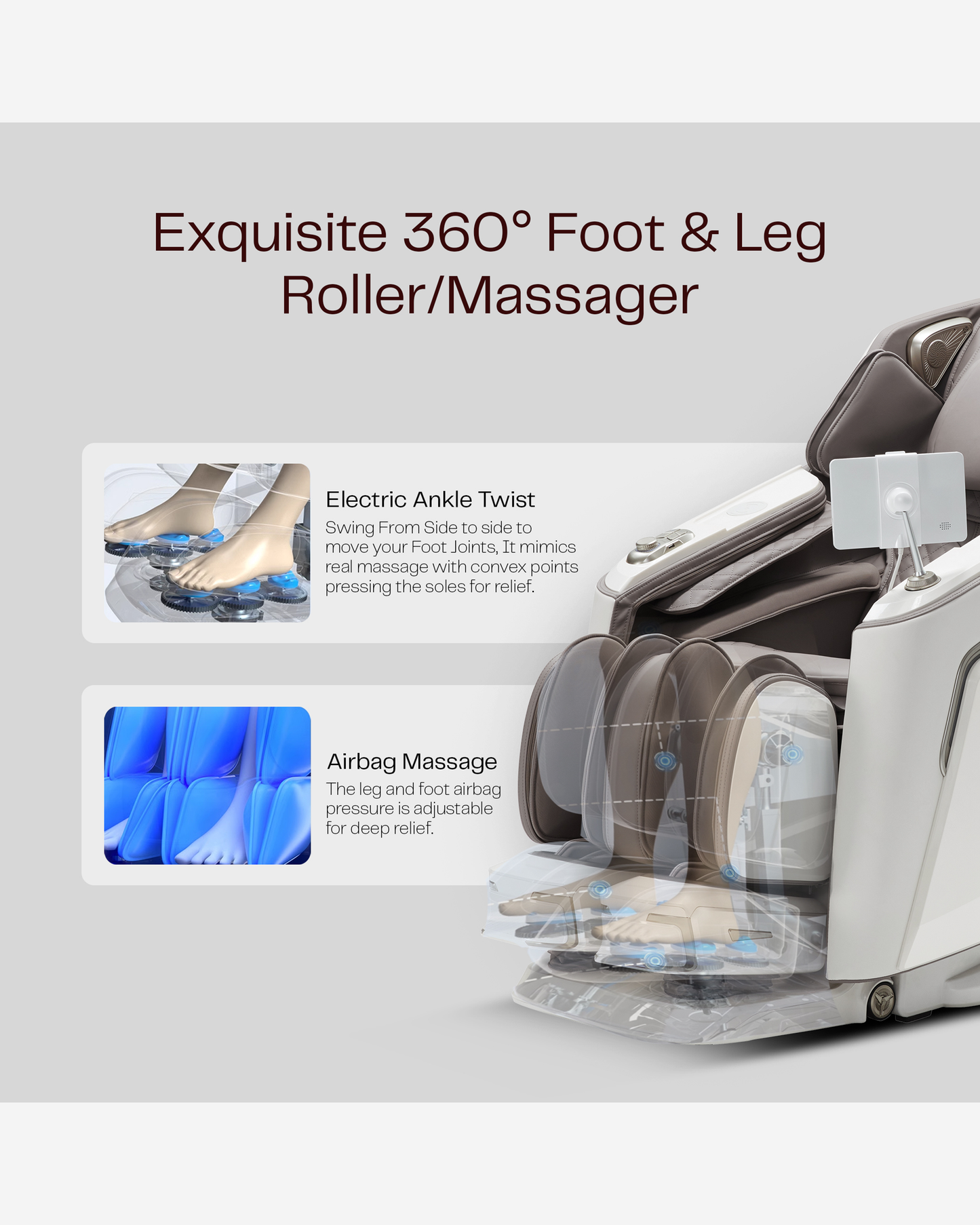 Rotai Vanquish Massage Chair White