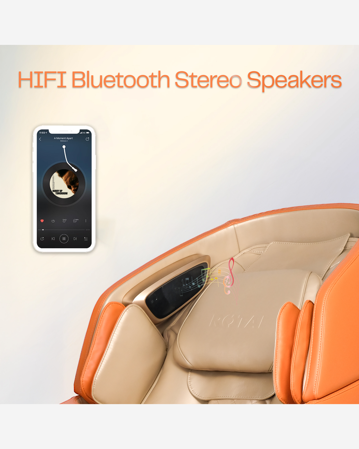 Rotai Bi-Stretch Massage Chair Orange