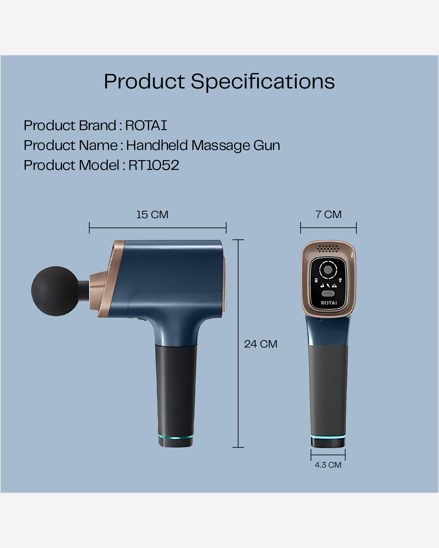 Rotai Handheld Massage Gun