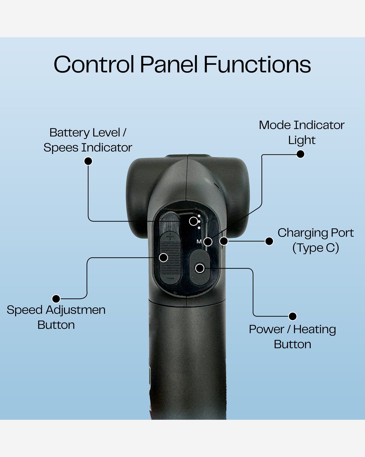 Rotai Muscle Therapy Foldable Massage Gun