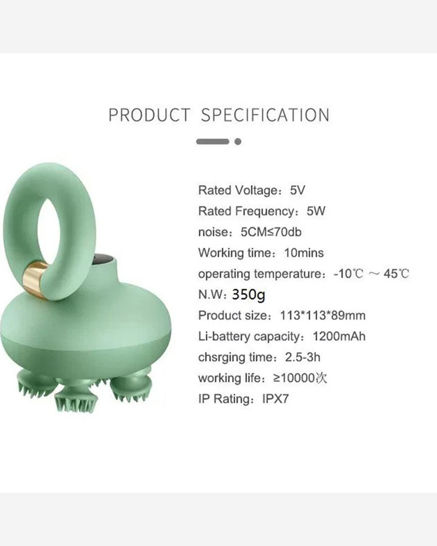 ROTAI Scalp Waterproof Massager Version 2