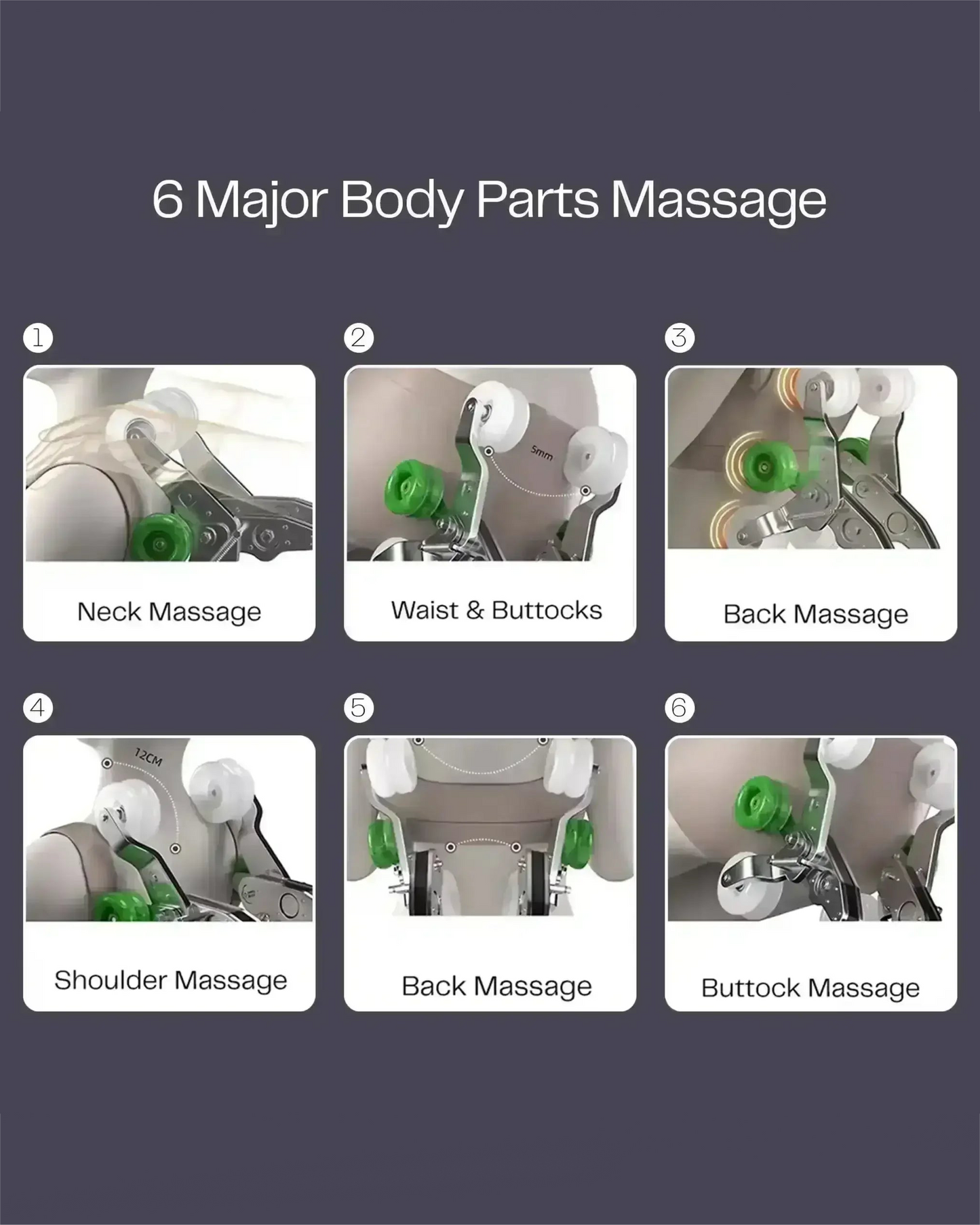 Hoyogen Aries Massage Chair White