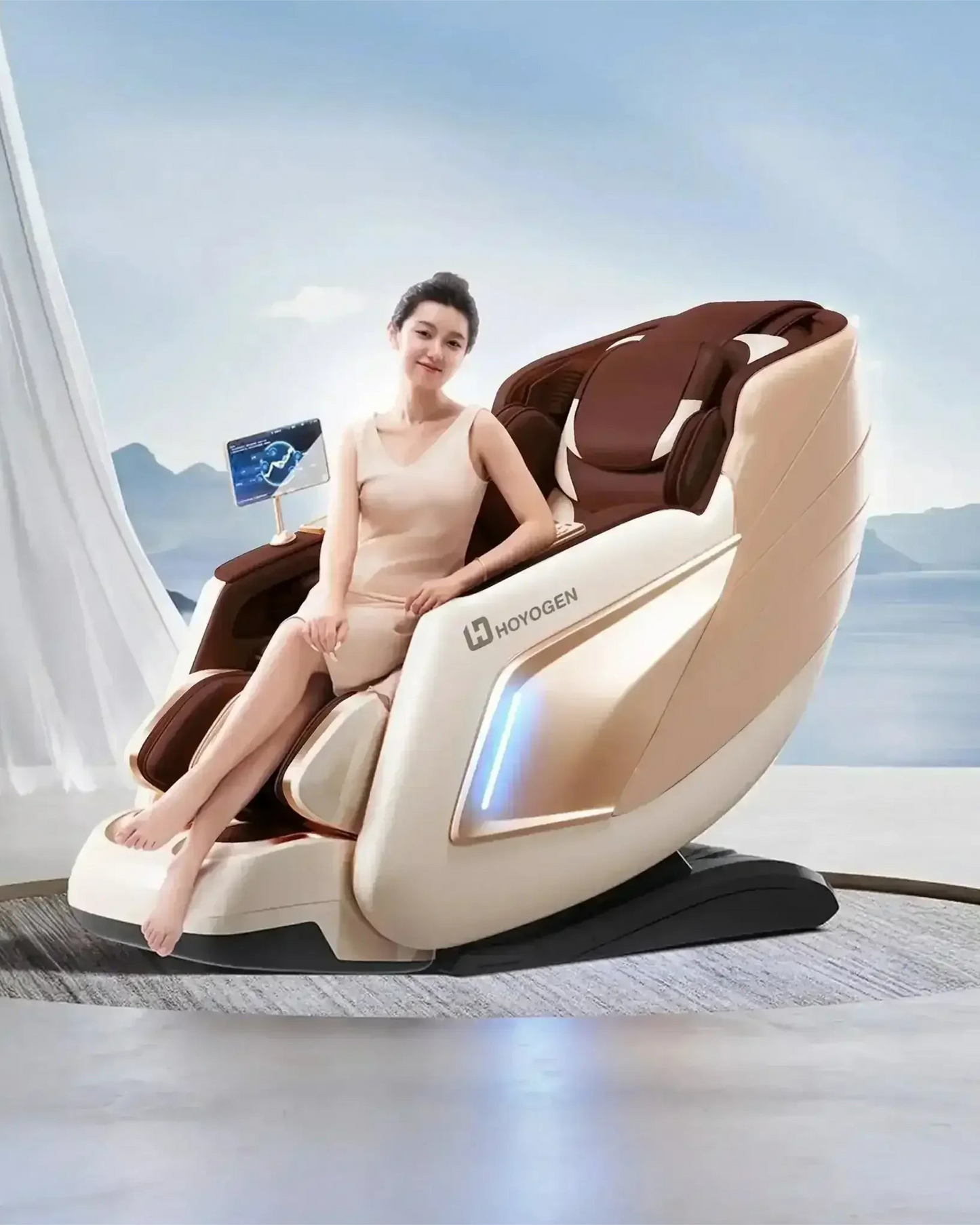 Hoyogen Taurus Massage Chair Champagne