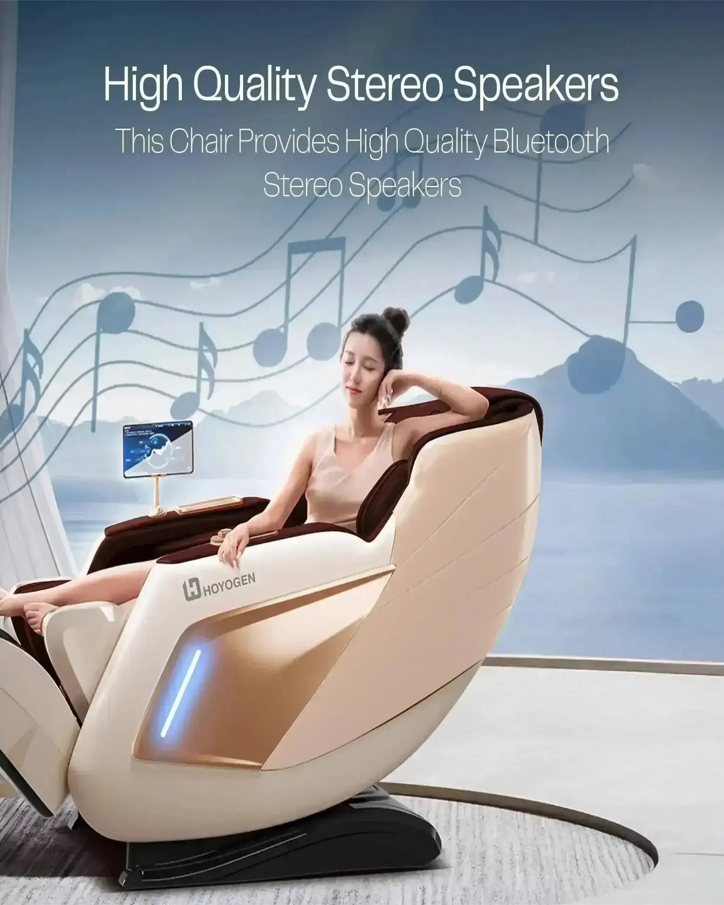 Hoyogen Taurus Massage Chair Champagne