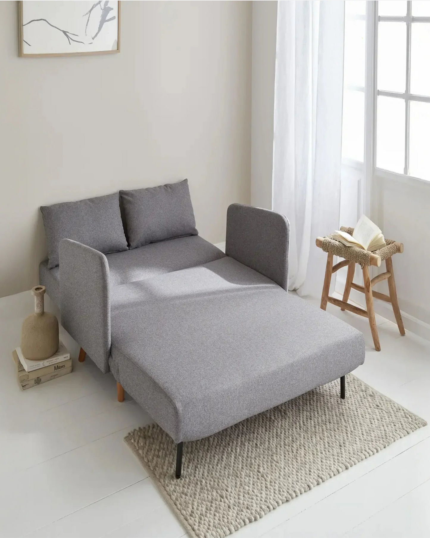 Rotai Palazzo Convertible Sofa Bed Grey