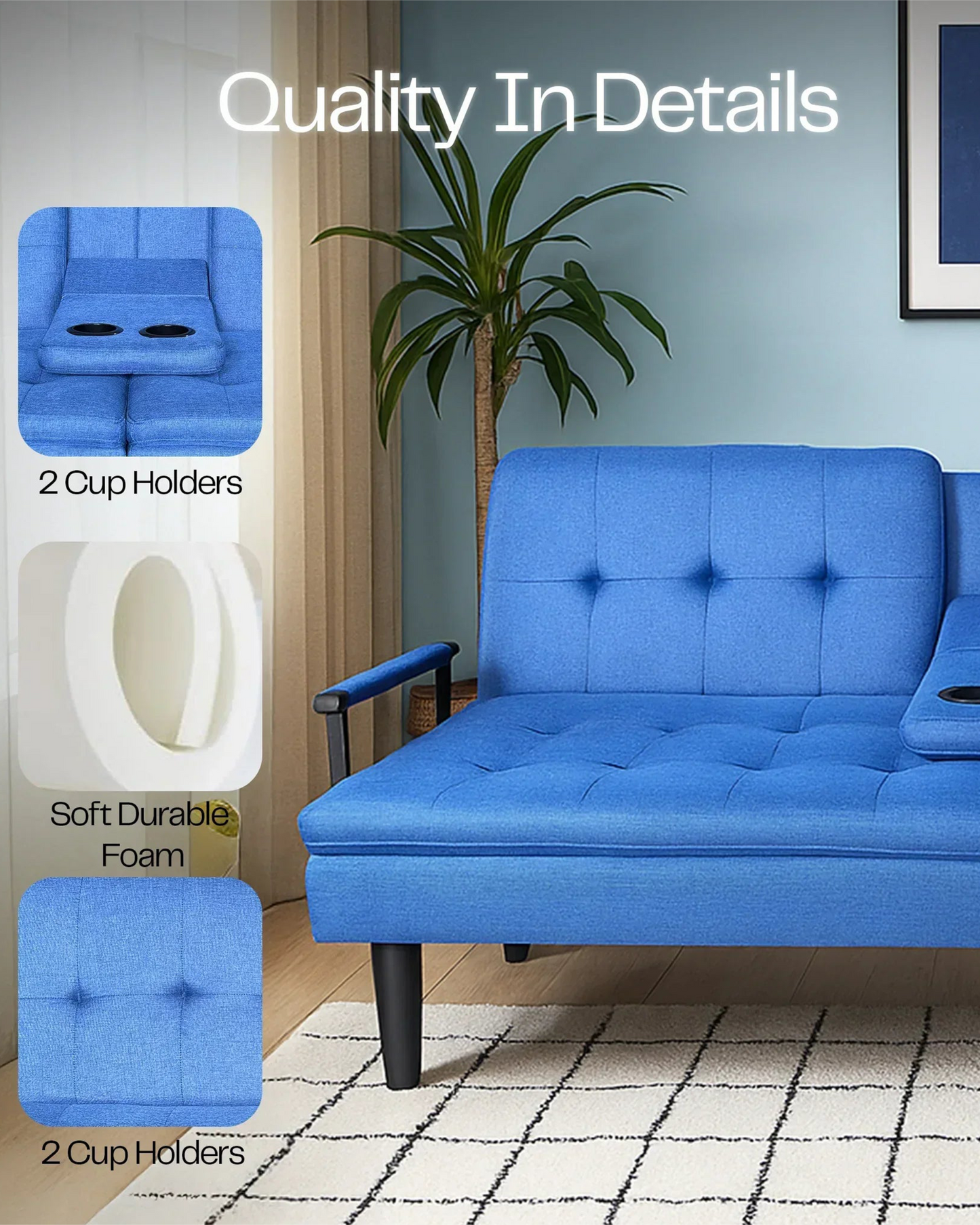Rotai Casa Bellare Convertible Sofa Bed