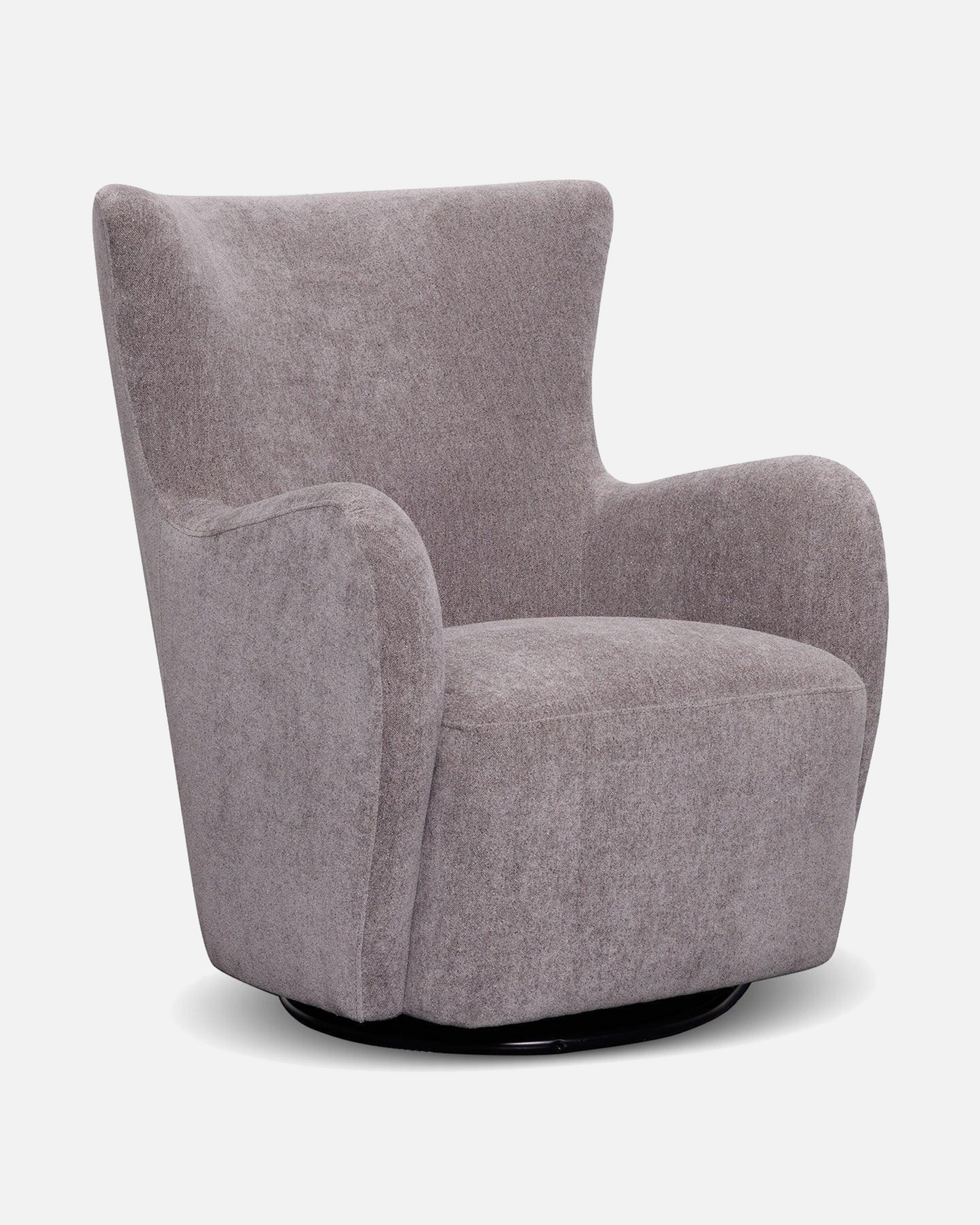 Rotai George Swivel Glider Chair Pewter