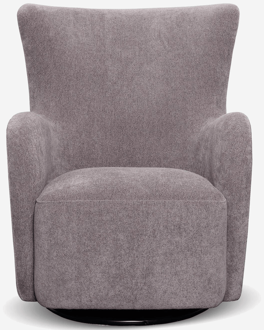 Rotai George Swivel Glider Chair Pewter