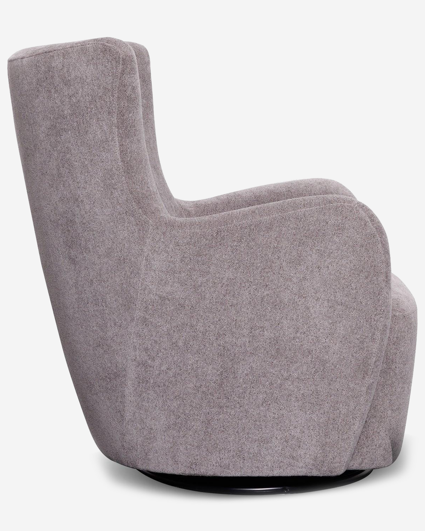 Rotai George Swivel Glider Chair Pewter