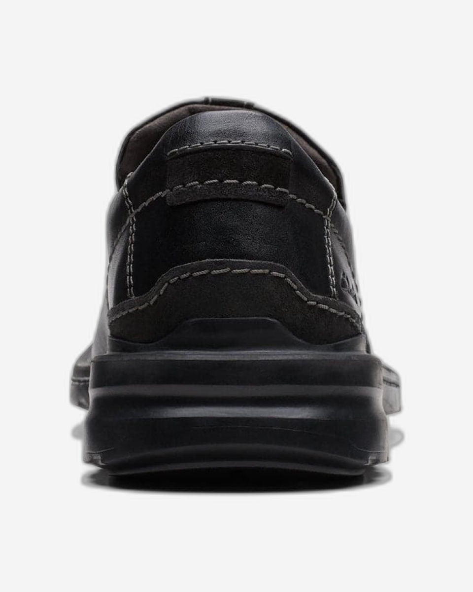 حذاء كلاركس جيسلر ستيب - جلد أسود - 261717748 - عرض الارتفاع (مقاس واسع)