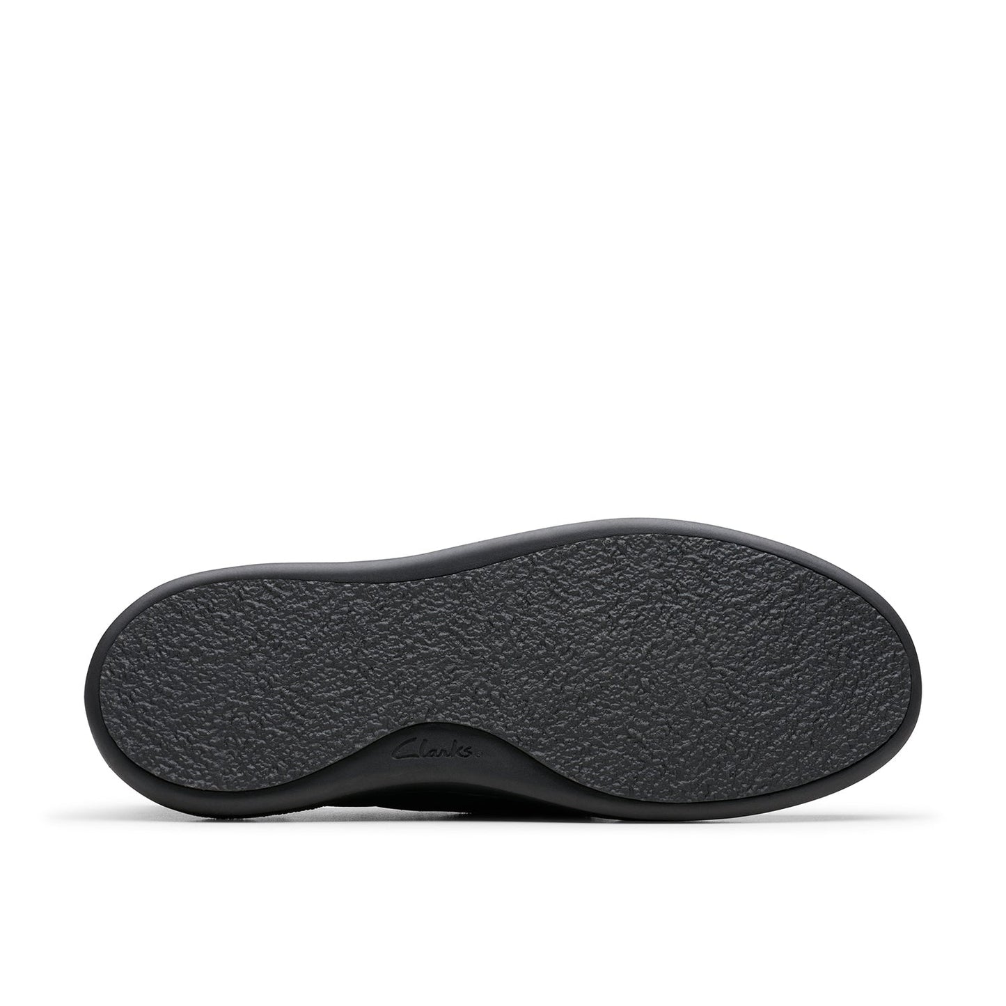 Clarks حذاء Courtlite Seam للرجال من الجلد السويدي الأسود (مقاس عادي)