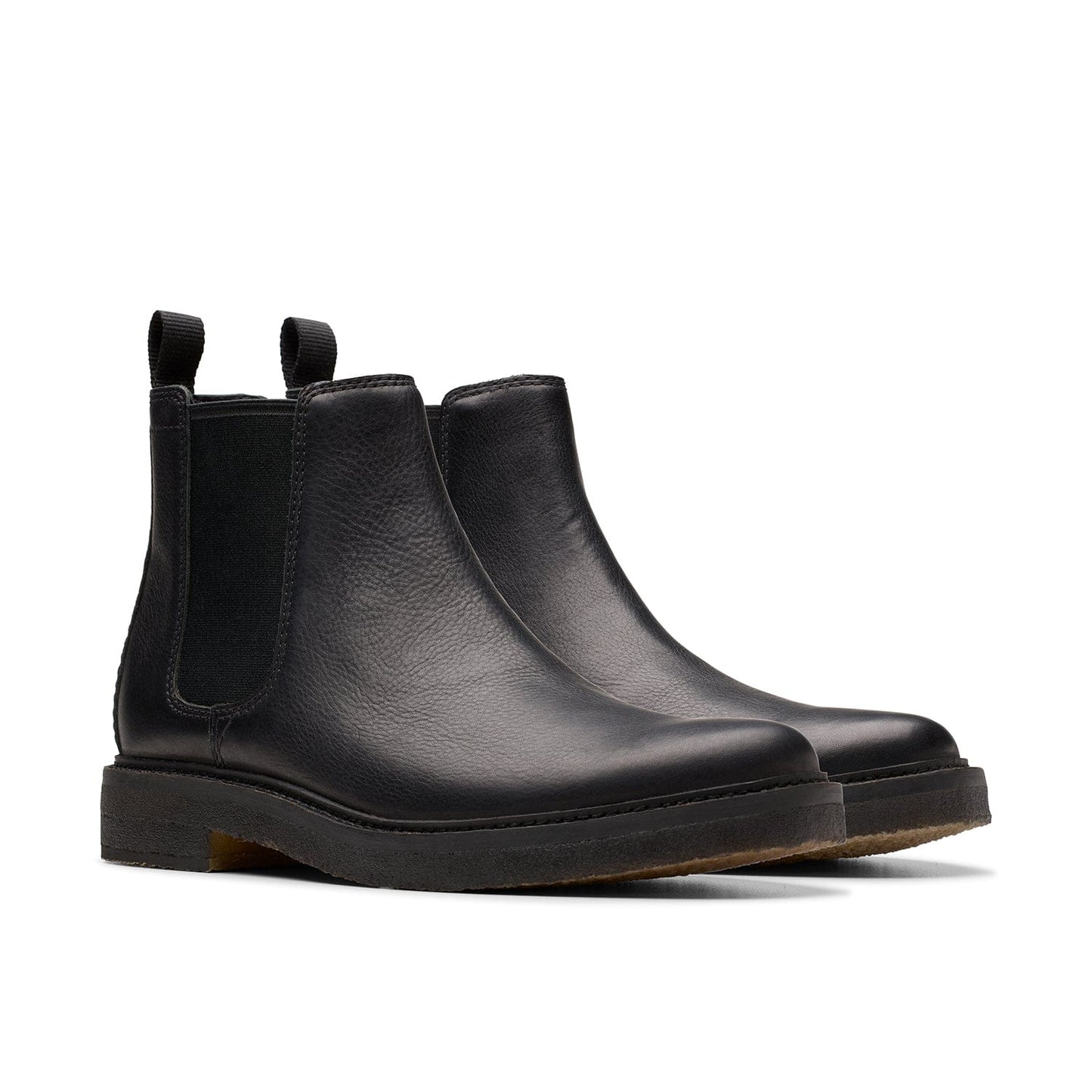 Clarks رجالي كلاركديل إيزي جلد أسود (مقاس عادي)