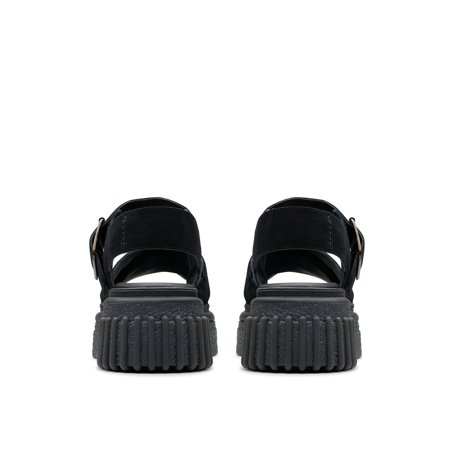 Clarks حذاء إيفامار ويش نسائي من الشمواه الأسود (قياس عادي)
