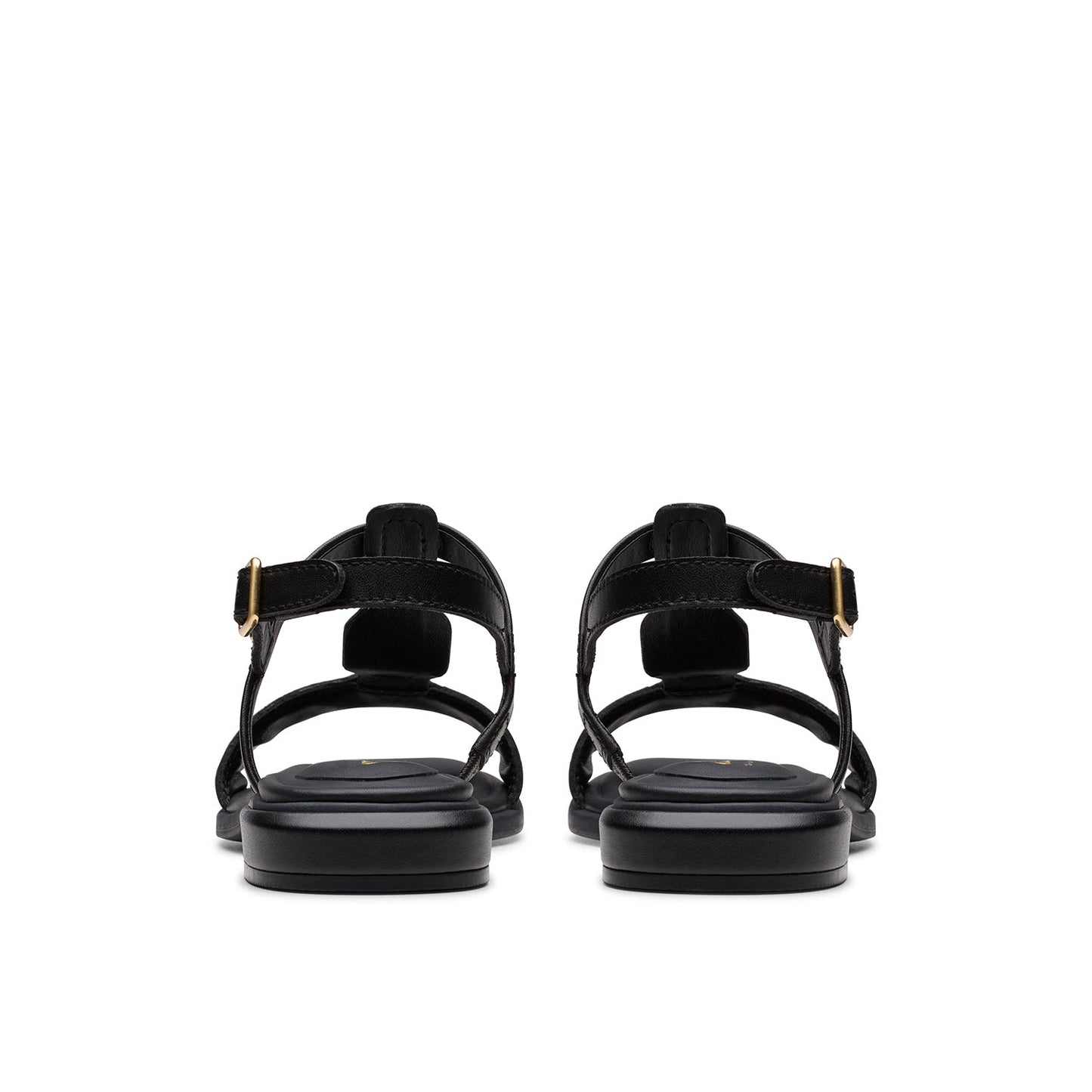 Clarks حذاء أرياني بمقاس عادي (عرض عادي) من الجلد الأسود للنساء