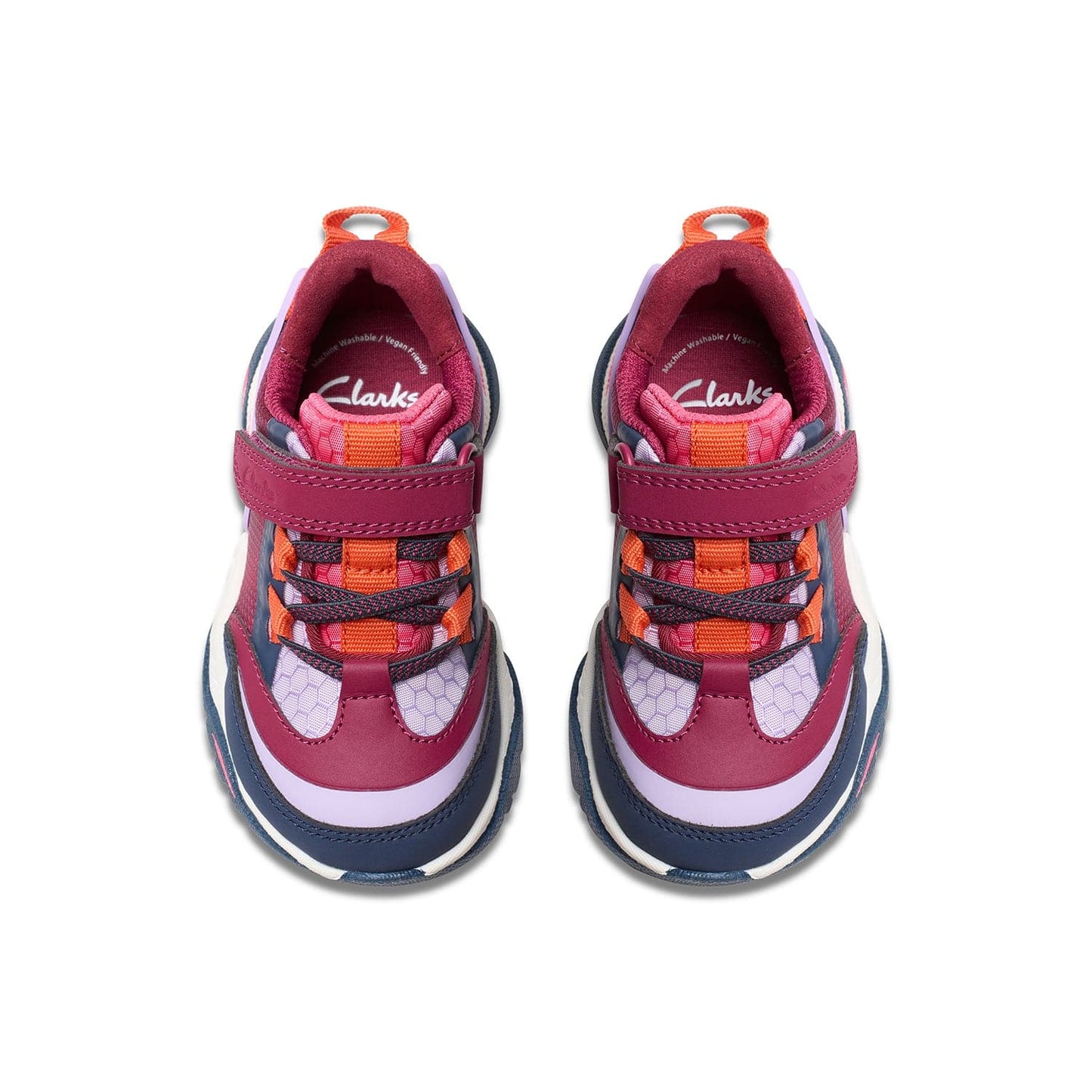 Clarks Girls Feather Track Toddler. (مقاس واسع)