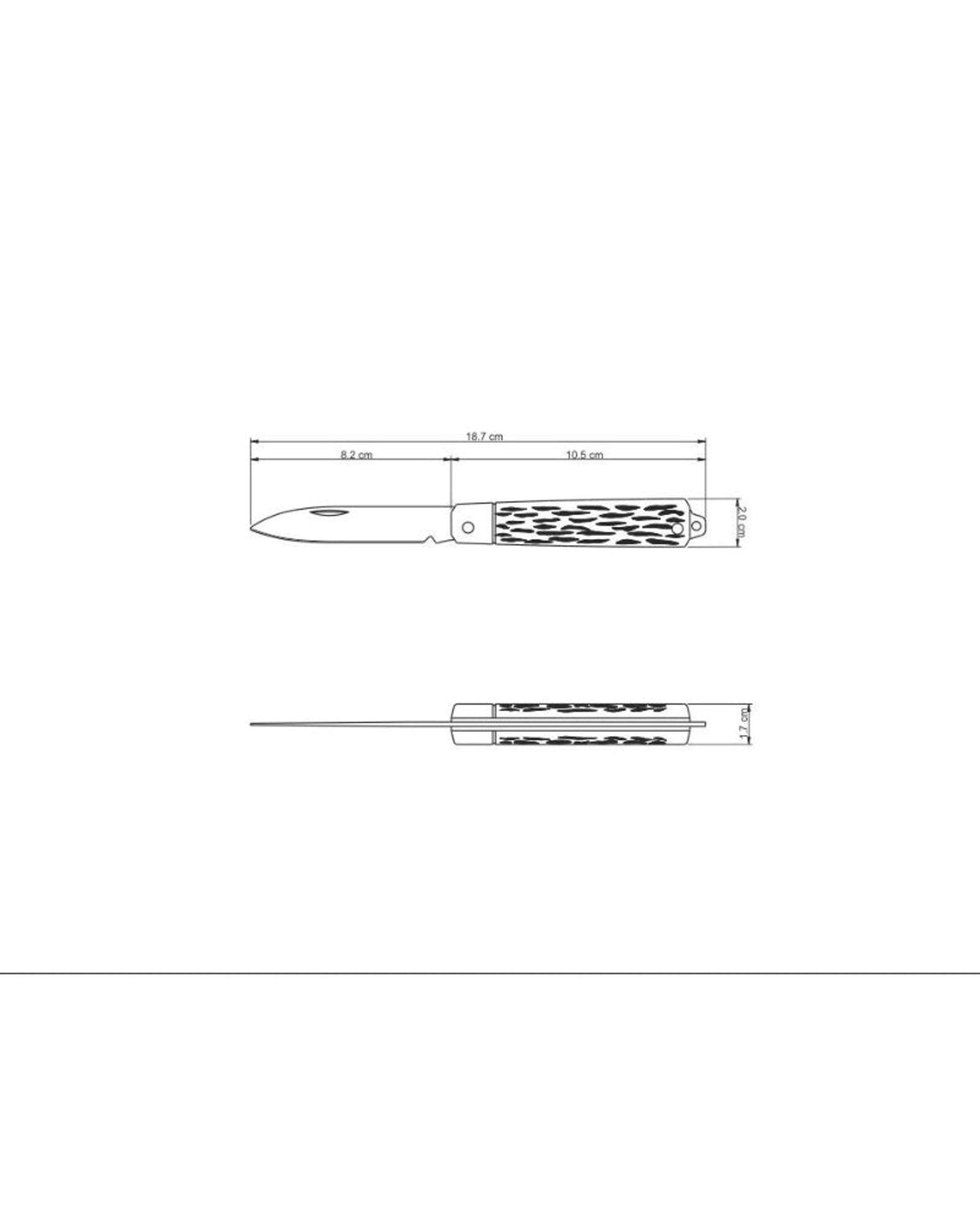 سكين جيب ترامونتينا 3 بوصة بشفرة من الفولاذ المقاوم للصدأ ومقبض من مادة ABS