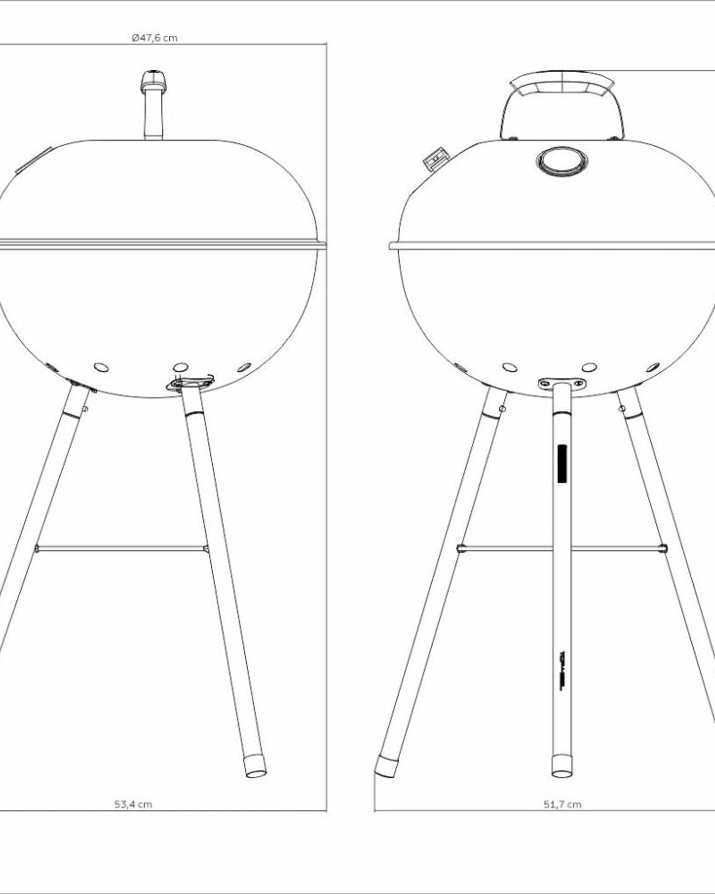 شواية فحم ترامونتينا TCP-450L