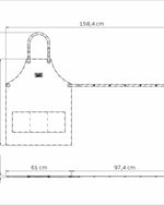 مريلة شواء ترامونتينا برازيل تشوراسكو باللون الأسود