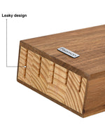 طقم سكاكين فيسمان ناجاتومي من 6 قطع مع كتلة خشبية من خشب الأكاسيا من الفولاذ X30Cr13، سكين طاهٍ بطول 20 سم، سكين تقطيع بطول 20 سم، سكين خبز بطول 20 سم، سكين متعدد الاستخدامات بطول 13 سم، سكين تقطيع بطول 9 سم، طقم كامل مع حامل