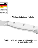 سكين سانتوكو مقاس 5 بوصة من فيسمان - فولاذ X50CrMoV15