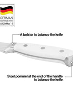 سكين فيسمان لتقطيع شرائح اللحم الصلبة مقاس 8 بوصات من بون - فولاذ X50CrMoV15