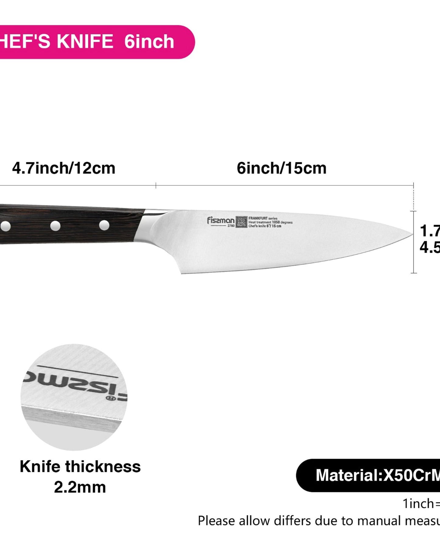 سكين طهاة فيسمان فرانك فروت 6 بوصة