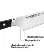 سكين الطاهي فيسمان فرانك فروت، 6 بوصات، فولاذ X50Cr15MoV