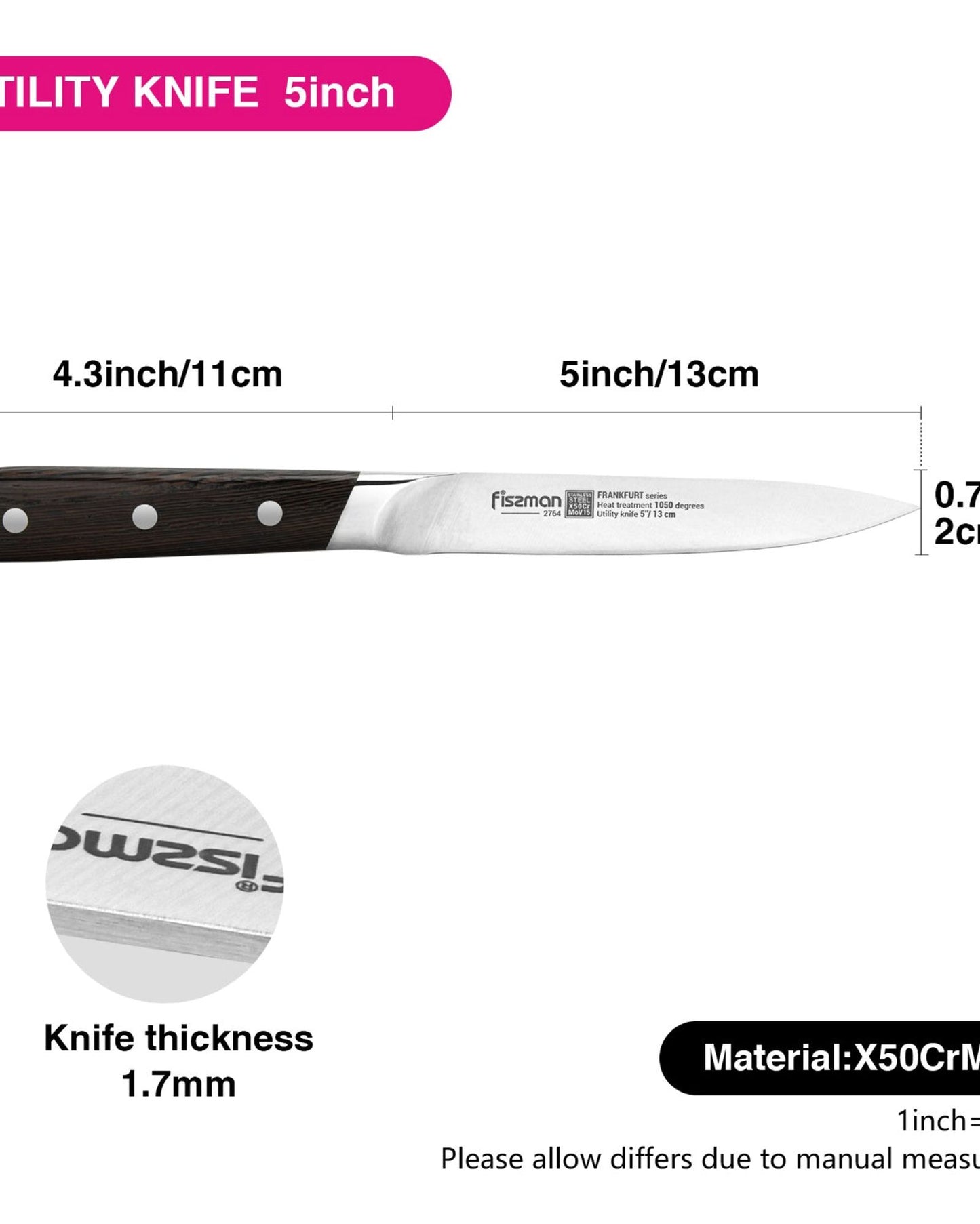 سكين فيسمان متعدد الاستخدامات فرانك فروت 5 بوصة