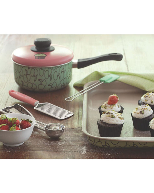 مقلاة تحميص ألومنيوم سطحية من ترامونتينا لا باستيسيريا مع طلاء ستارفلون غير لاصق، 34 سم، 2.9 لتر