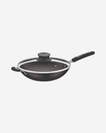 Tramontina Brazil  Loreto Aluminum Wok Pan with Interior Starflon Max nonstick coating with Bakelite Handle Graphite 36 cm, 6 L