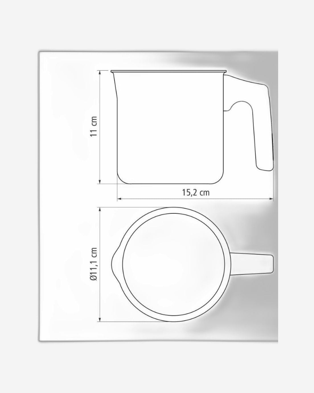 غلاية حليب من الألومنيوم من ترامونتينا باريس، مطلية من الداخل والخارج بطبقة مانعة للالتصاق من الرصاص من نوع ستارفلون ماكس، 10 سم، 0.8 لتر