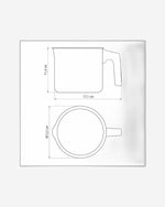 غلاية حليب من الألومنيوم من ترامونتينا باريس، مطلية من الداخل والخارج بطبقة مانعة للالتصاق من الرصاص من نوع ستارفلون ماكس، 12 سم، 1.2 لتر