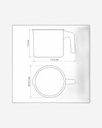 غلاية حليب من الألومنيوم من ترامونتينا باريس، مطلية من الداخل والخارج بطبقة مانعة للالتصاق من الرصاص من نوع ستارفلون ماكس، 12 سم، 1.2 لتر