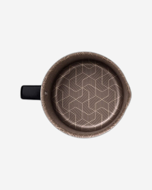 غلاية حليب من الألومنيوم من ترامونتينا باريس مع طلاء ستارفلون ماكس ريد الداخلي والخارجي غير اللاصق، 16 سم 2.7 لتر