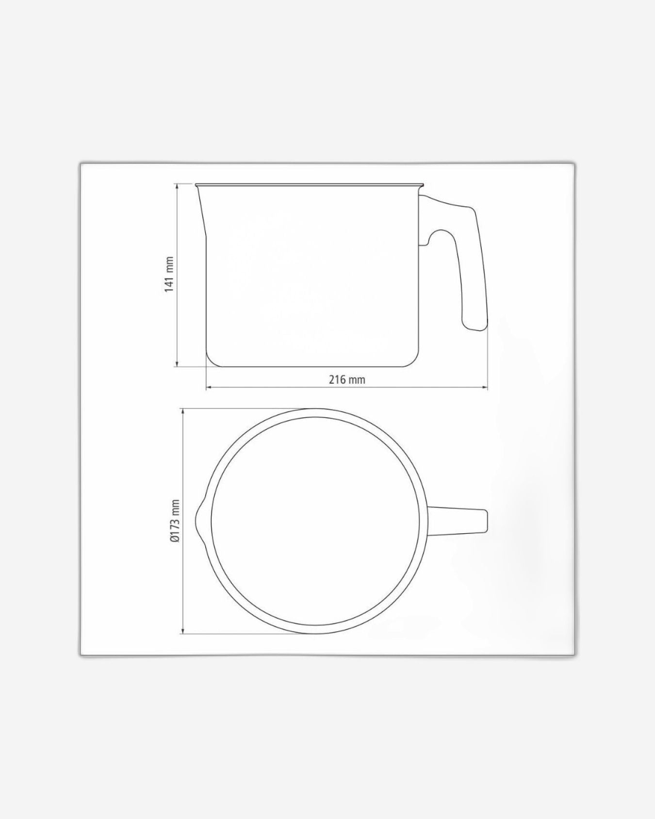 غلاية حليب من الألومنيوم من ترامونتينا باريس مع طلاء ستارفلون ماكس ريد الداخلي والخارجي غير اللاصق، 16 سم 2.7 لتر